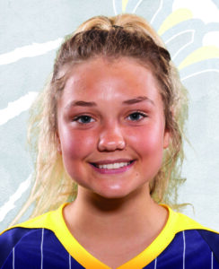Gracie Hausch rookie on women's soccer team NAIT