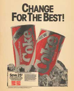 Coca Cola changes their recipe in 1970