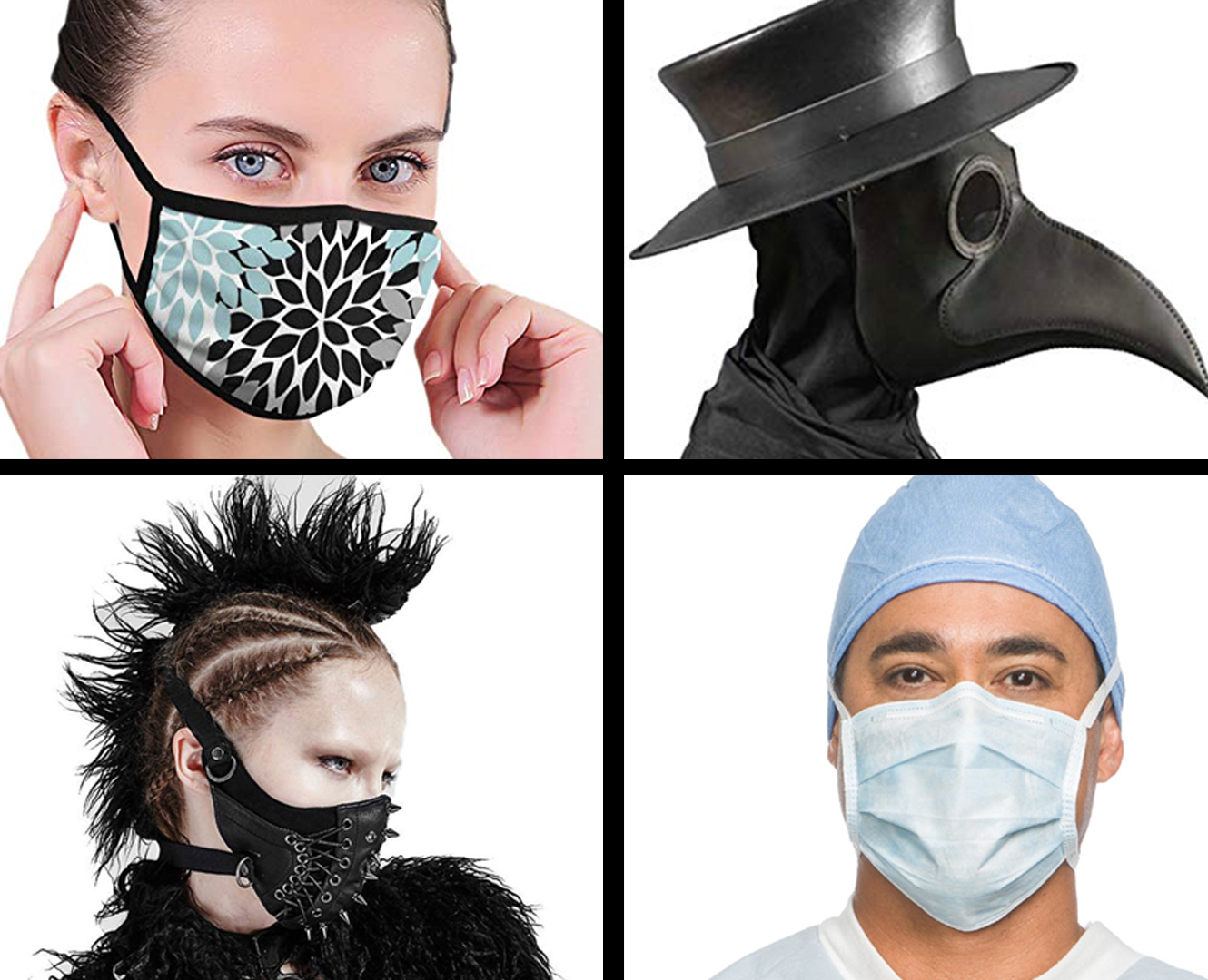 hospital and fashion masks to wear during outbreak