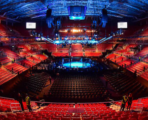 Empty UFC stadium on saturday night fight night
