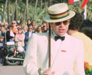 Elton John in I'm Still Standing Music Video