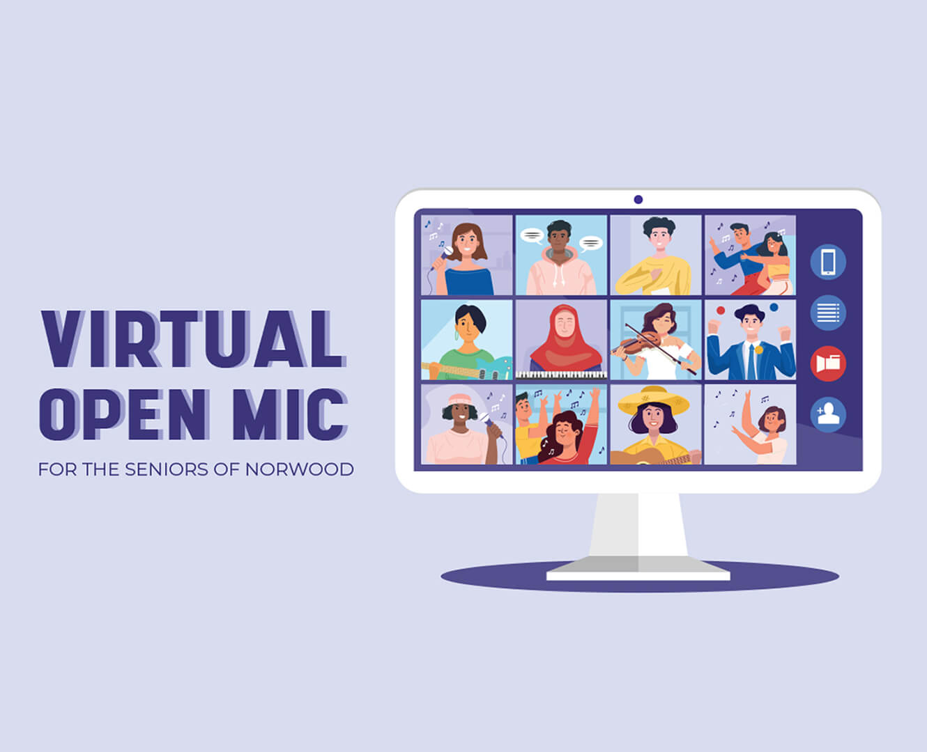 Virtual open mic night