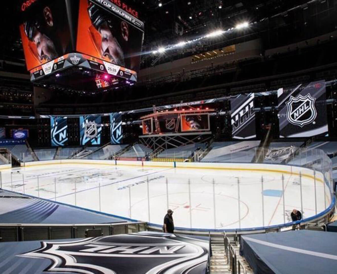 The Oilers Empty Arena