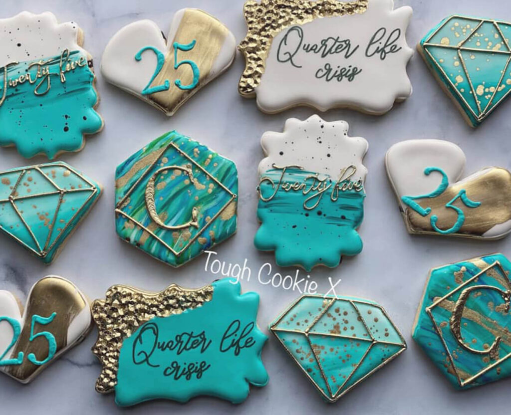 Homemade sugar cookies with icing Tough Cookie