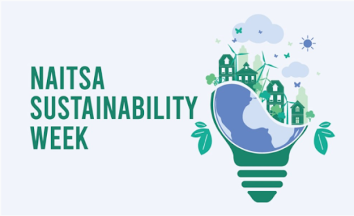 the image features the logo for naitsa sustainability week, along with the words "naitsa sustainability week"