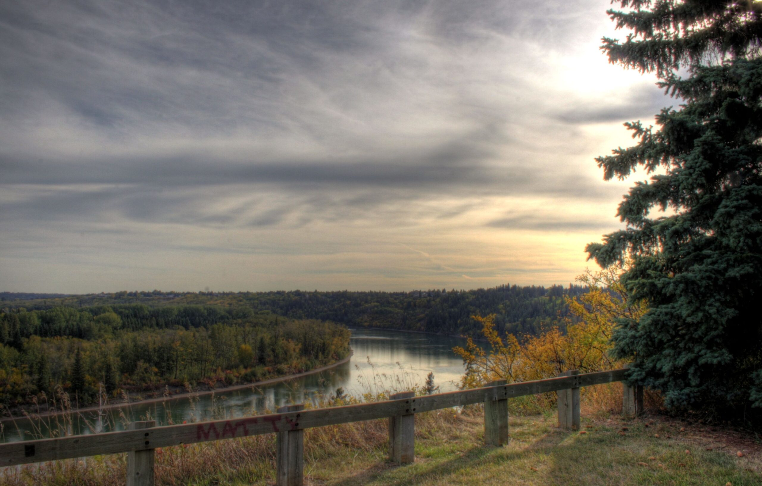 Photo overlooking North Saskatchewan River Valley