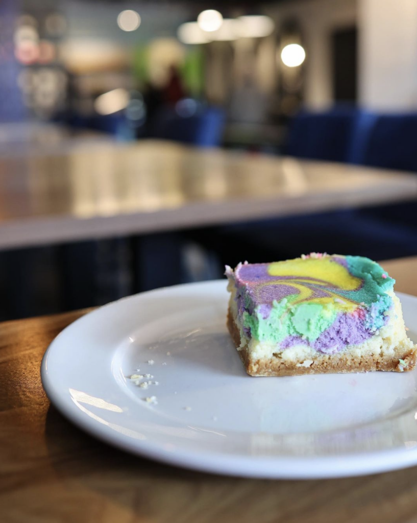 Rainbow cheesecake from phatbar bakery edmonton