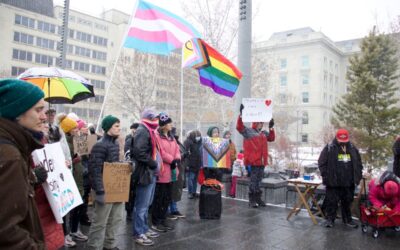 Photo essay: Feb. 25 trans rights rally